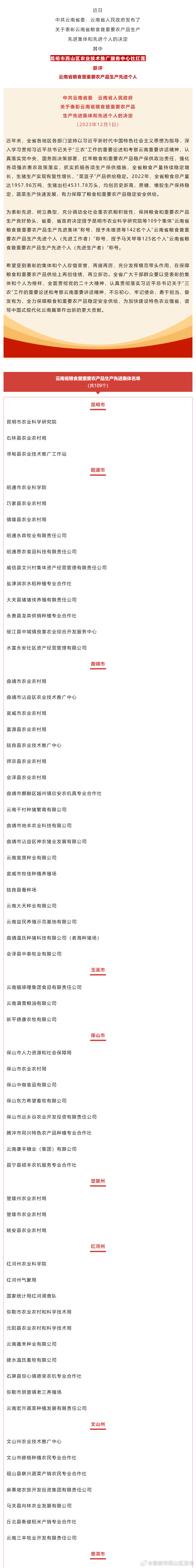 昆明市西山区发布