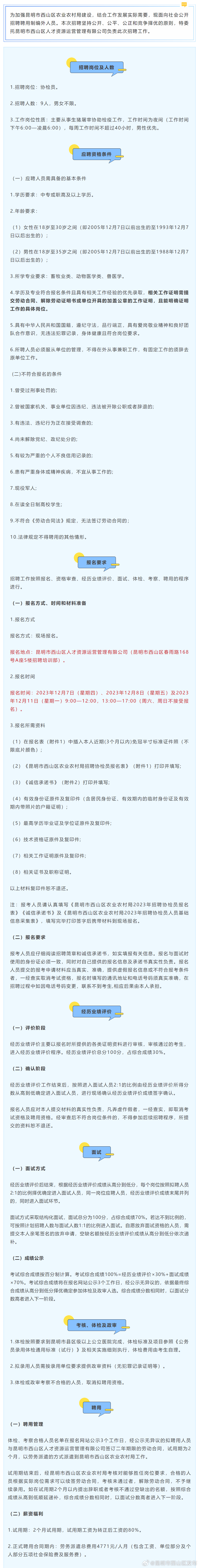 昆明市西山区发布