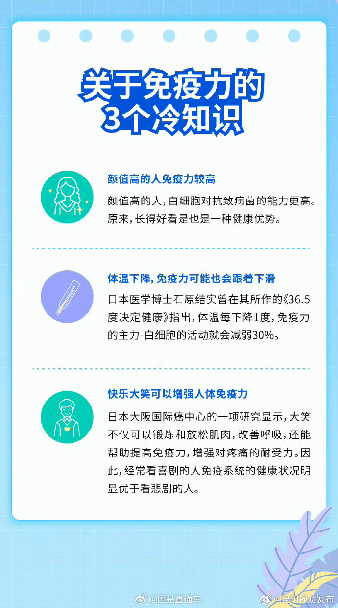 颜值高的人可能免疫力更强，大笑可以增强人体免疫力