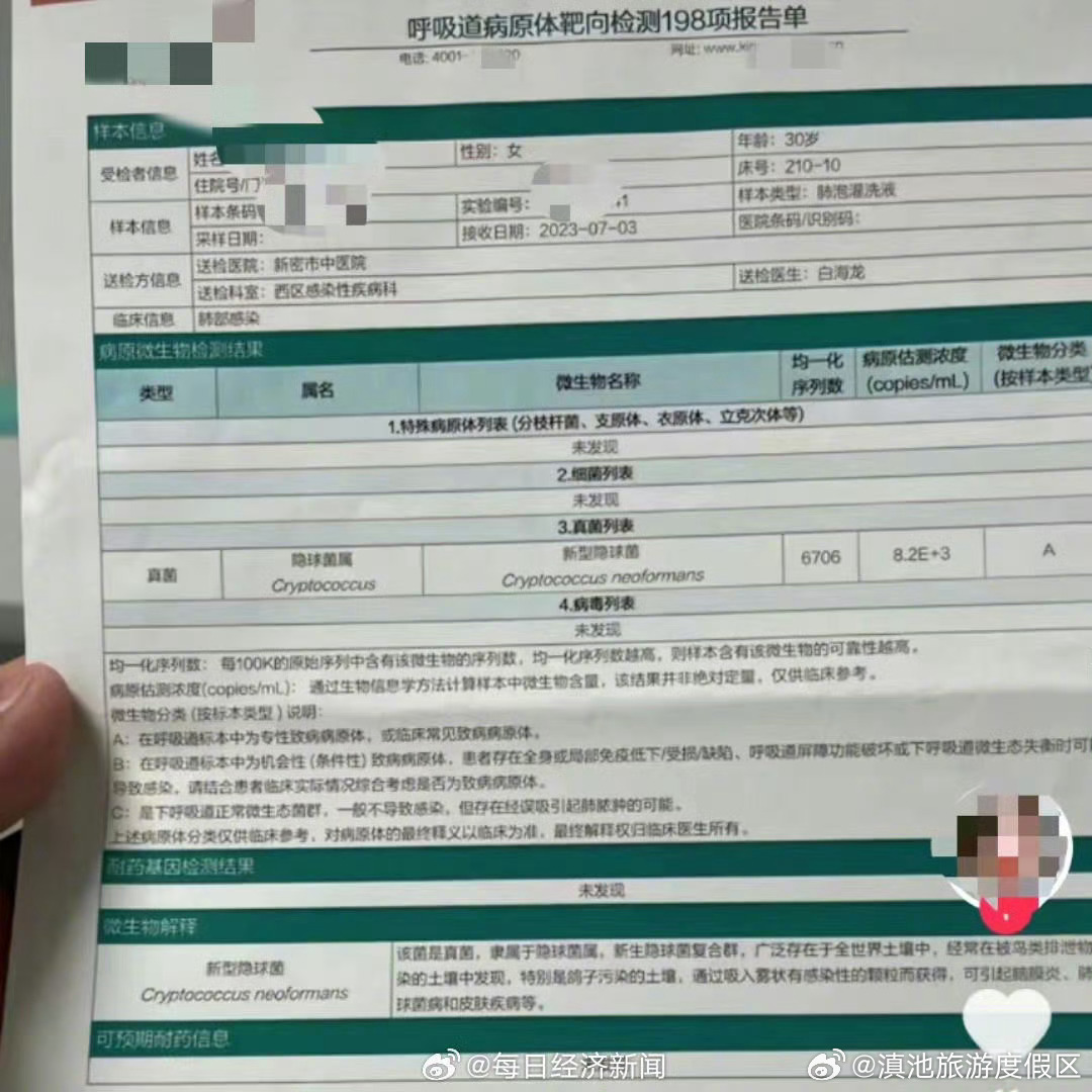 网友称闻臭袜子患上真菌性肺炎看病住院花费上万元 医生：闻袜子致真菌性肺炎属小概率事件