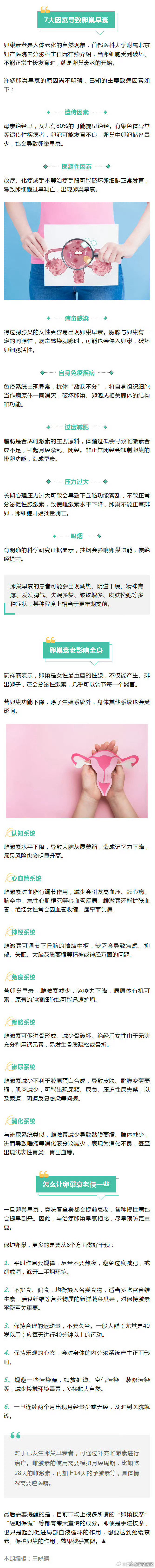 「卵巢早衰」让女性断崖式衰老 ，做6件事让卵巢衰老慢一些