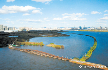 滇池草海第二座钢浮桥架好了_http://www.mainten.cn_cns_第1张