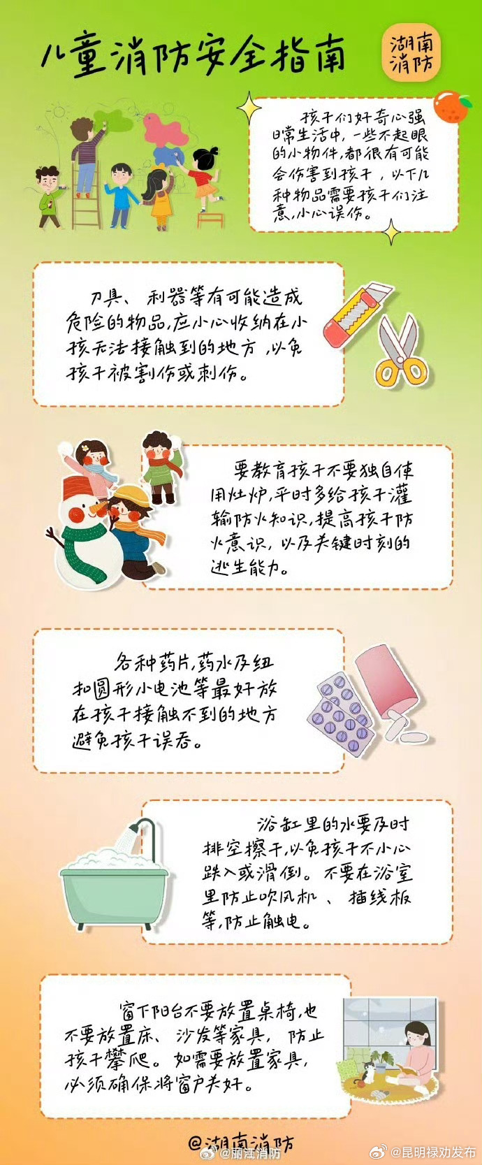 儿童消防安全指南