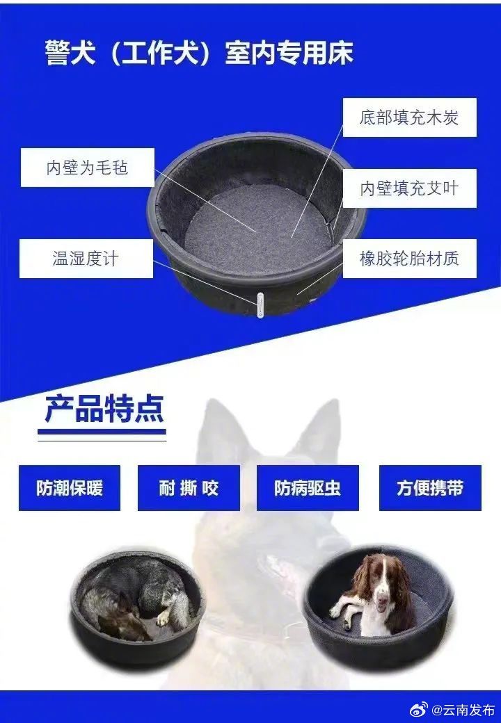 云南民警给警犬发明的专用床获国家专利_http://www.mainten.cn_cns_第2张