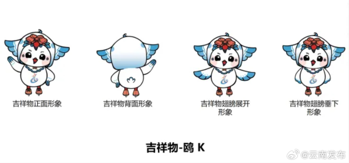 小鸥K也太可爱了吧！云南省首届冬季运动会吉祥物公布