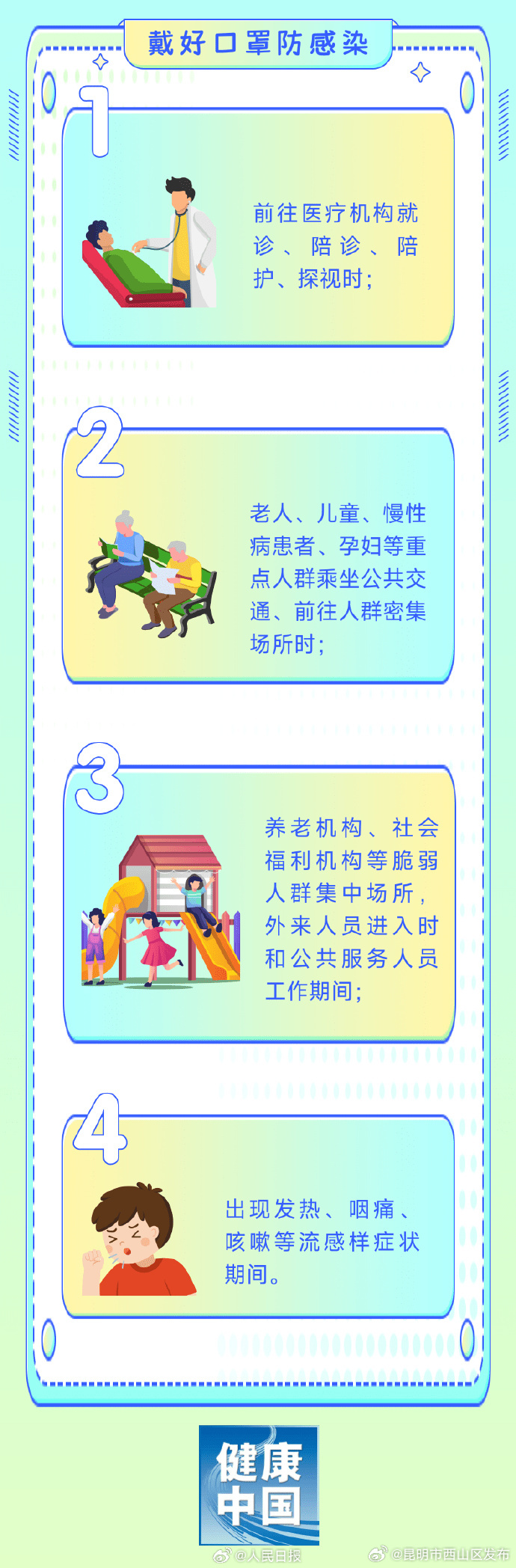 提醒！这4种情况建议戴好口罩防感染