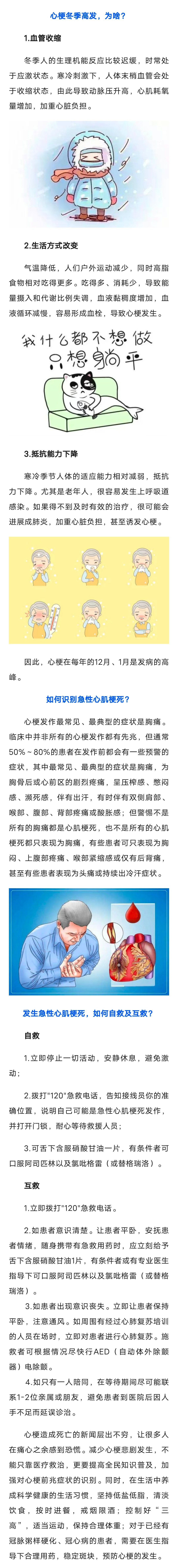 心梗高发季，这些要点你要知道