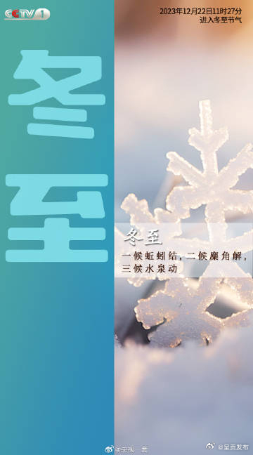 冬至开始数九记寒天