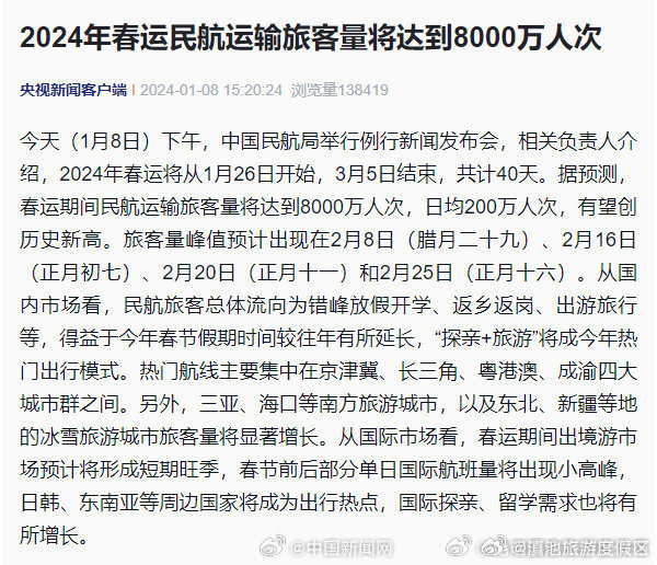 2024年春运1月26日开始_http://www.mainten.cn_ycb_第1张
