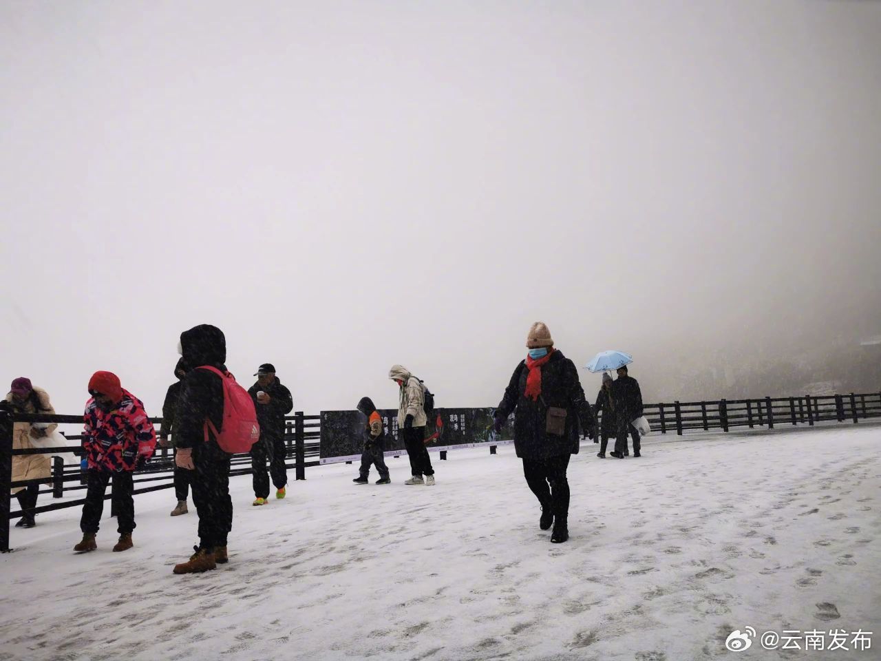 昆明轿子山景区迎来今年第二场降雪_http://www.mainten.cn_ycb_第1张