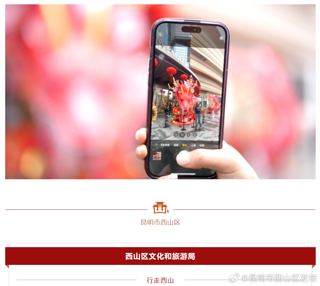 昆明市西山区发布