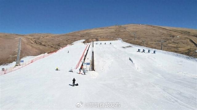 会泽大海草山滑雪旅游度假区“开板”营业