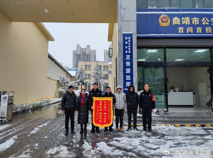 无论雪下得多大，我也要把锦旗送到你们手中！