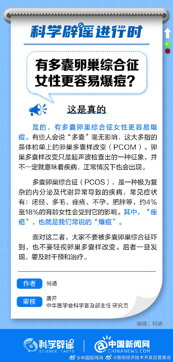 有多囊卵巢综合征女性更容易爆痘吗？