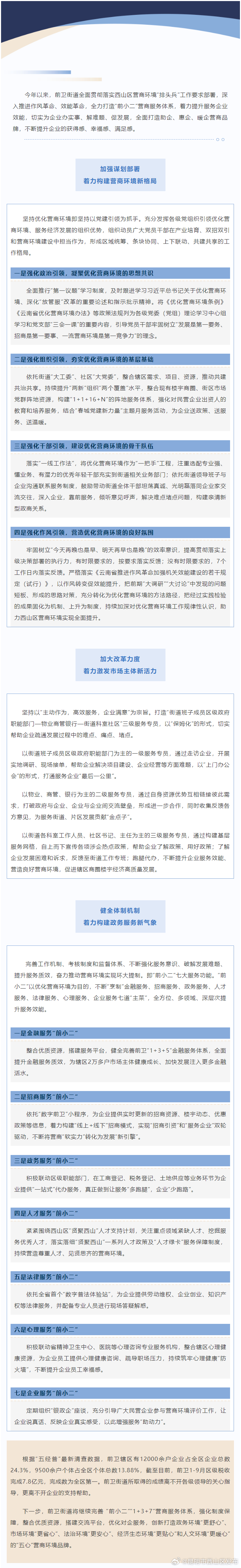打造“前小二”营商服务品牌 厚植企业健康发展沃土