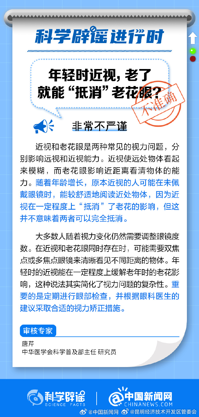 近视的人也会老花眼