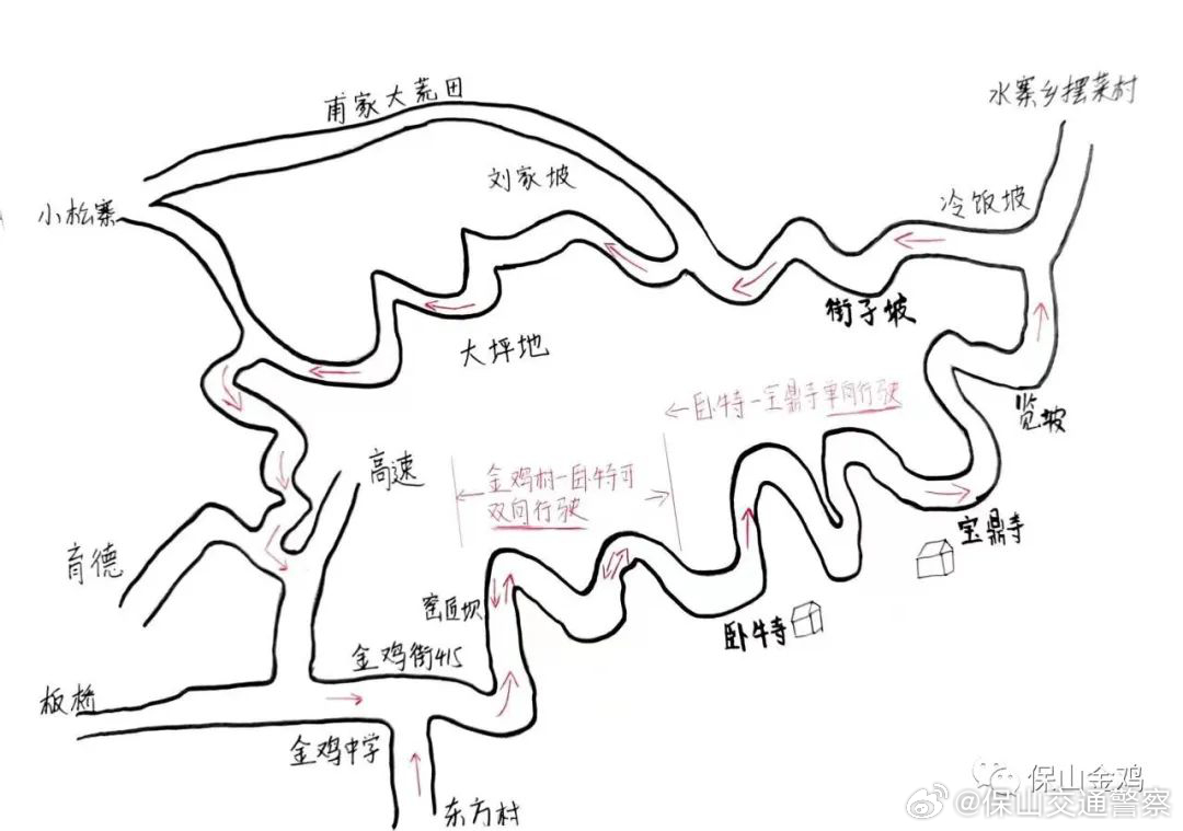 金鸡乡人民政府关于板宝线单边放行的通告_http://www.mainten.cn_ycb_第1张