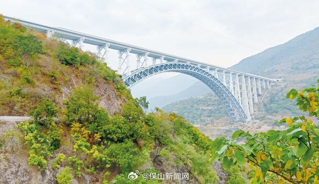 怒江四线特大桥进入后续建设阶段