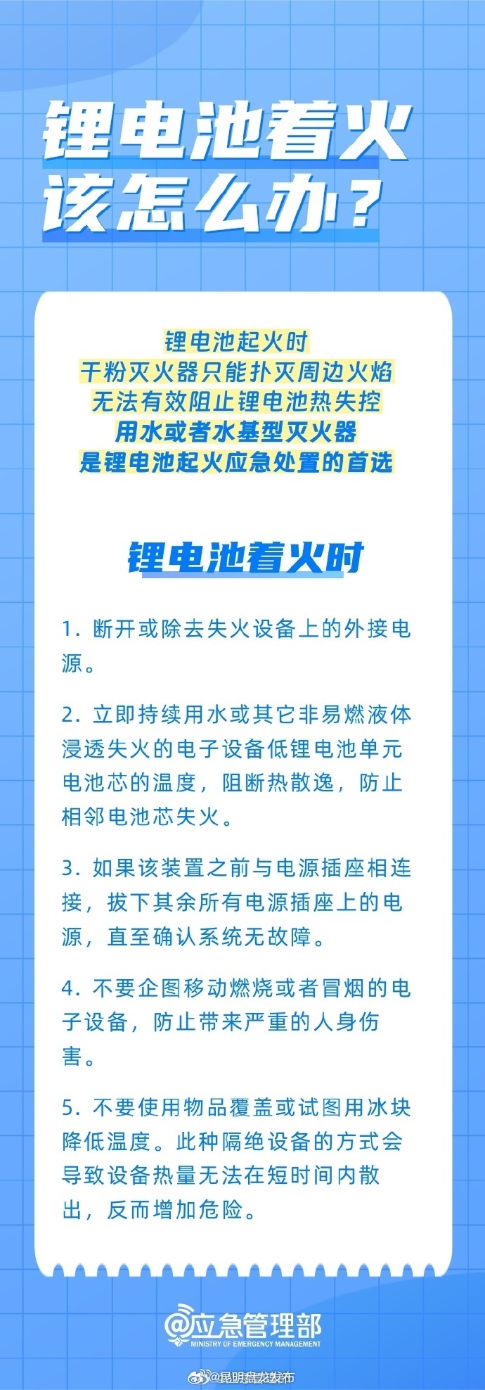 锂电池着火该怎么办