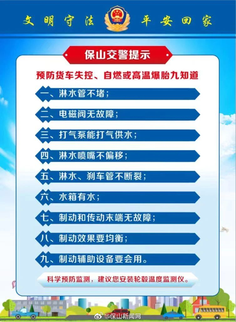 返程高峰来临！保山交警12条安全提示助力平安_http://www.mainten.cn_ycb_第1张