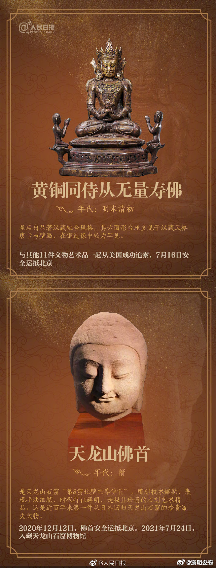 盼更多流失文物回家！这些珍贵文物都曾流失海外_http://www.mainten.cn_ycb_第1张