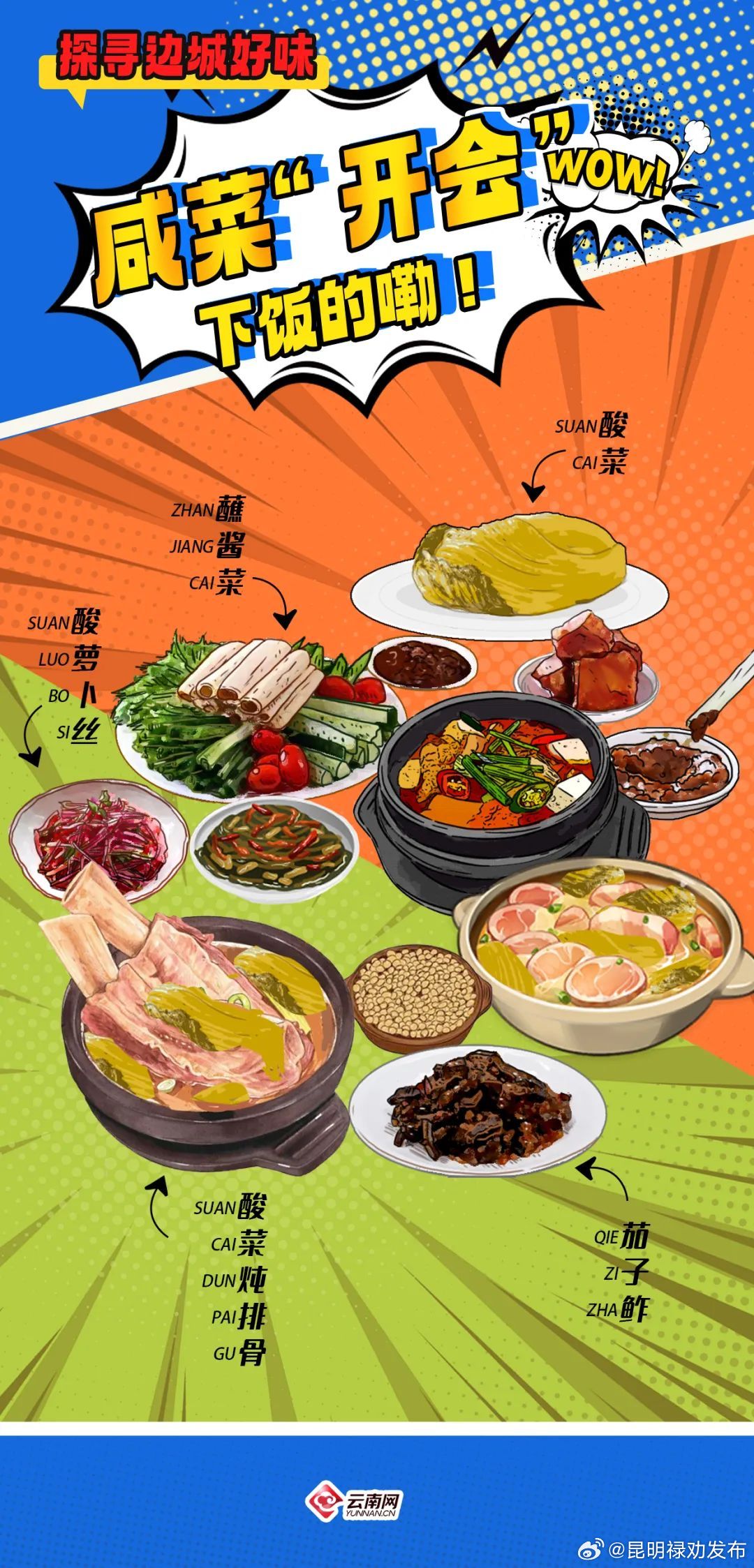 咸菜“开会”，下饭的嘞！