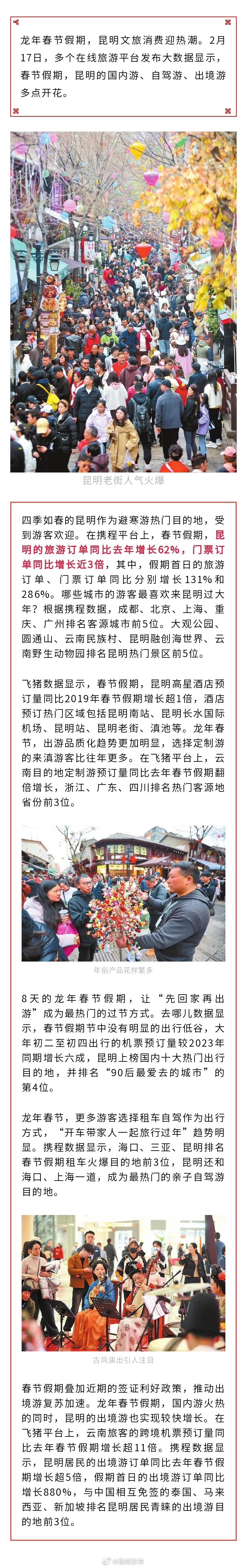 昆明上榜春节热门目的地！_http://www.mainten.cn_ycb_第1张