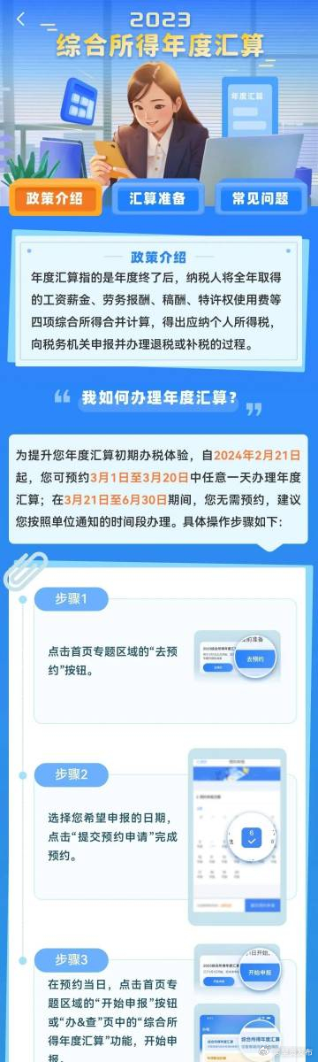 2023个税年度汇算预约启动
