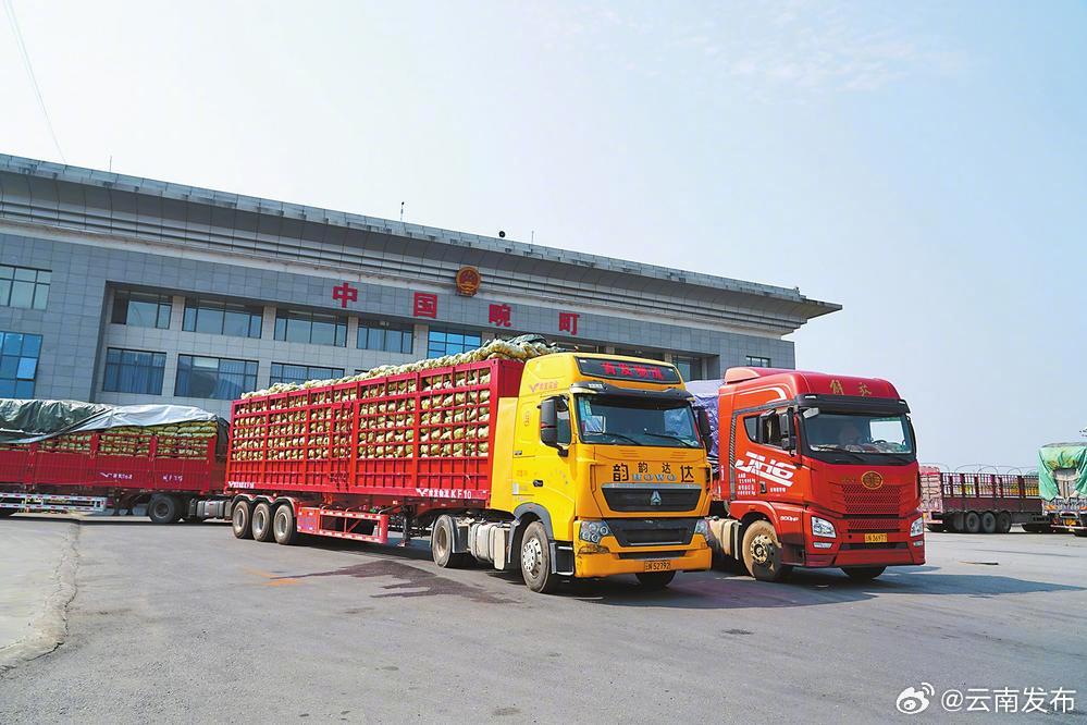 2023年，畹町海关全年累计监管进出口货物182.38万吨