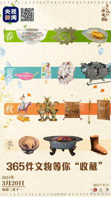 中国文物里的春夏秋冬美翻了