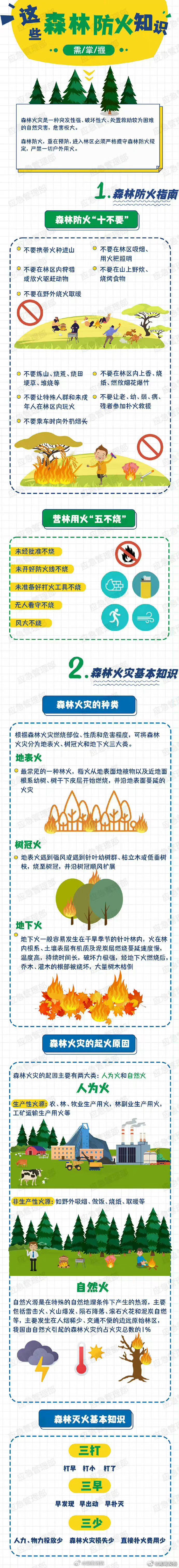 天干物燥，这些森林防火知识要掌握