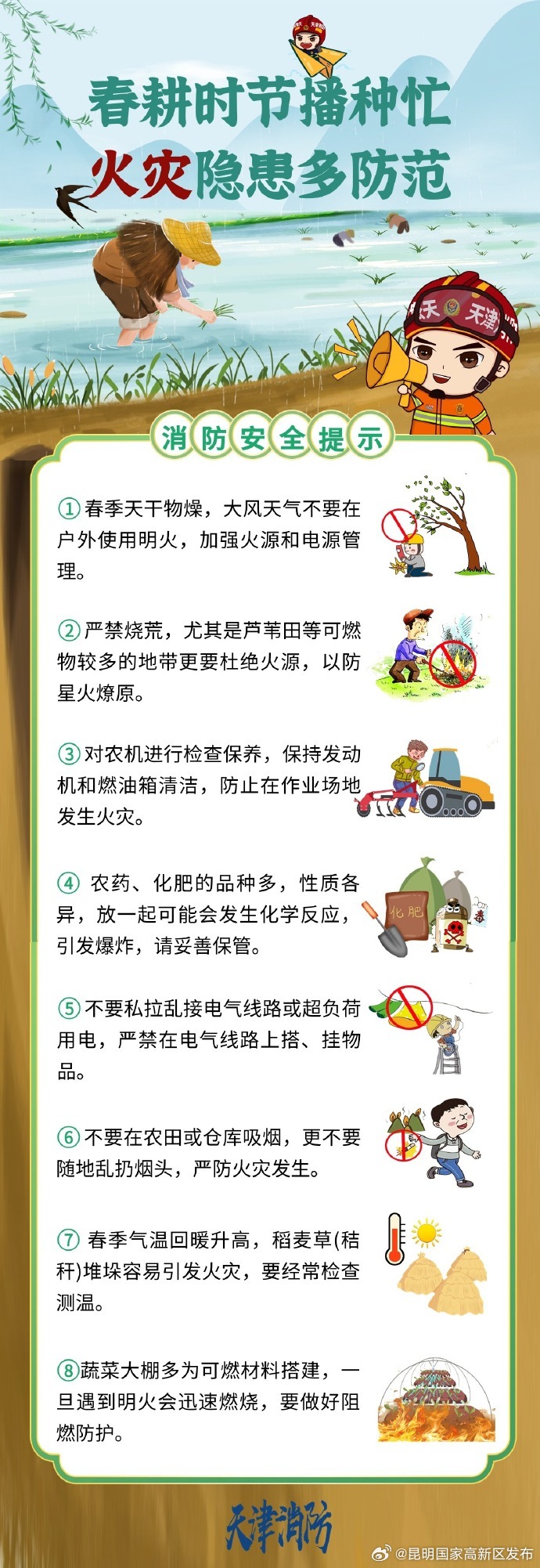 春耕时节注意防火