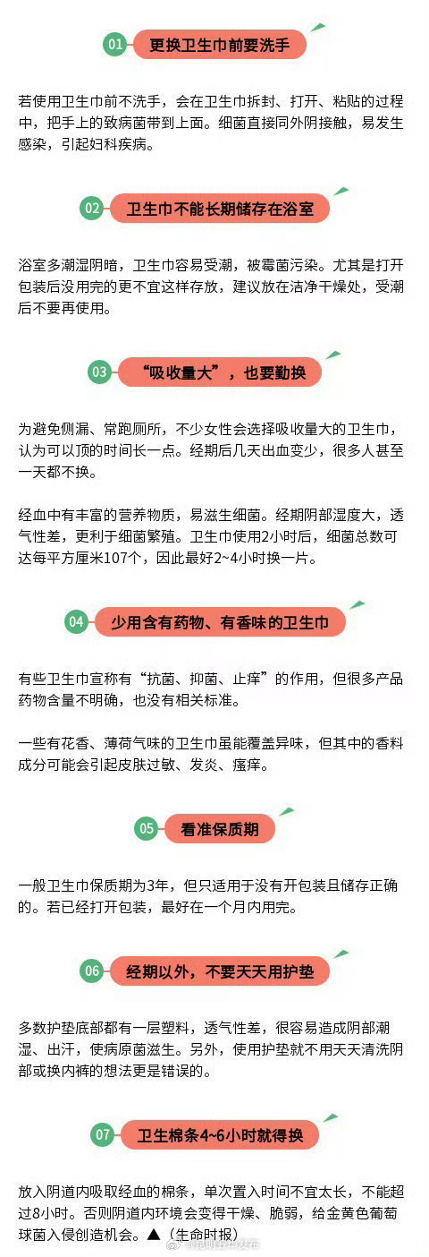 挑卫生巾关注4件事 