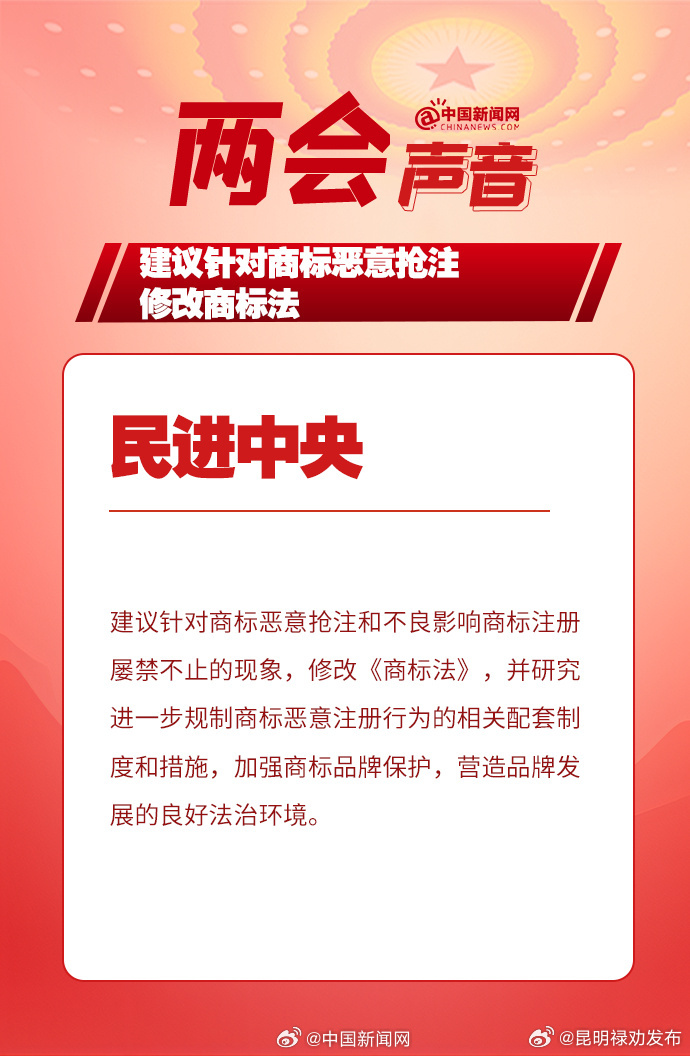 建议针对商标恶意抢注修改商标法