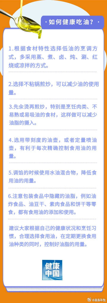 如何健康吃油？