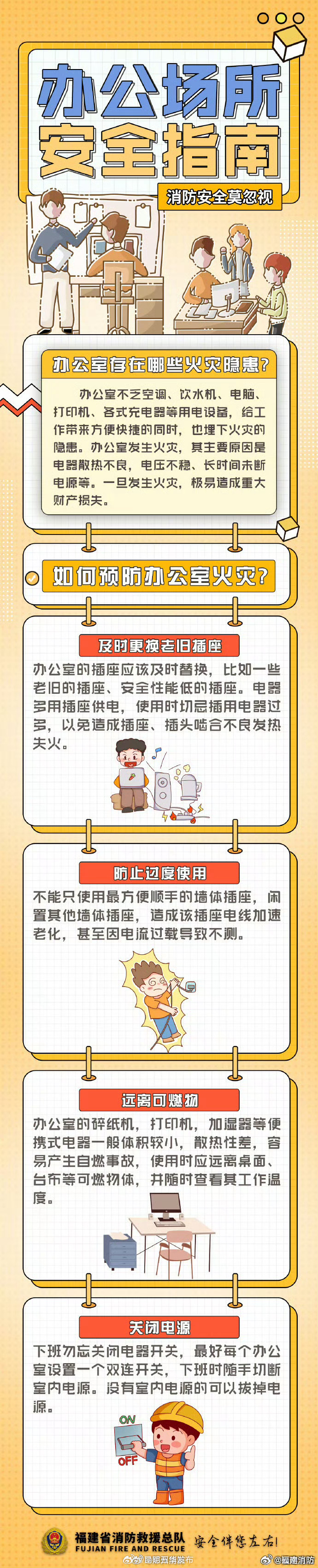 上班族必须知道的办公室安全细则