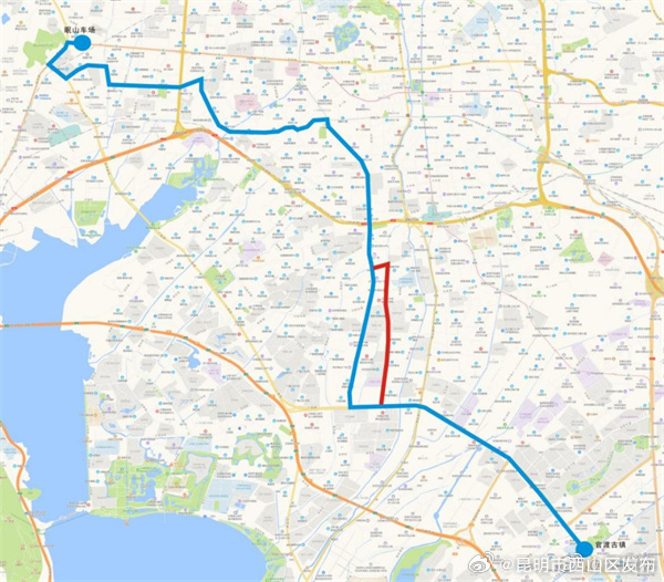 昆明市西山区发布