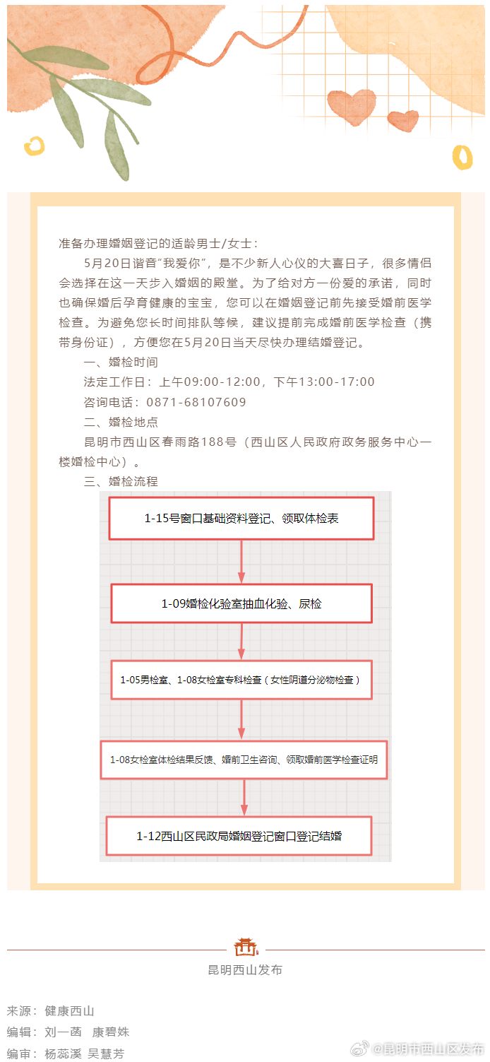 “520”要来西山区领证的情侣们，看过来→
