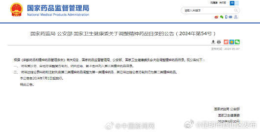 镇咳药右美沙芬被列入精神药品目录