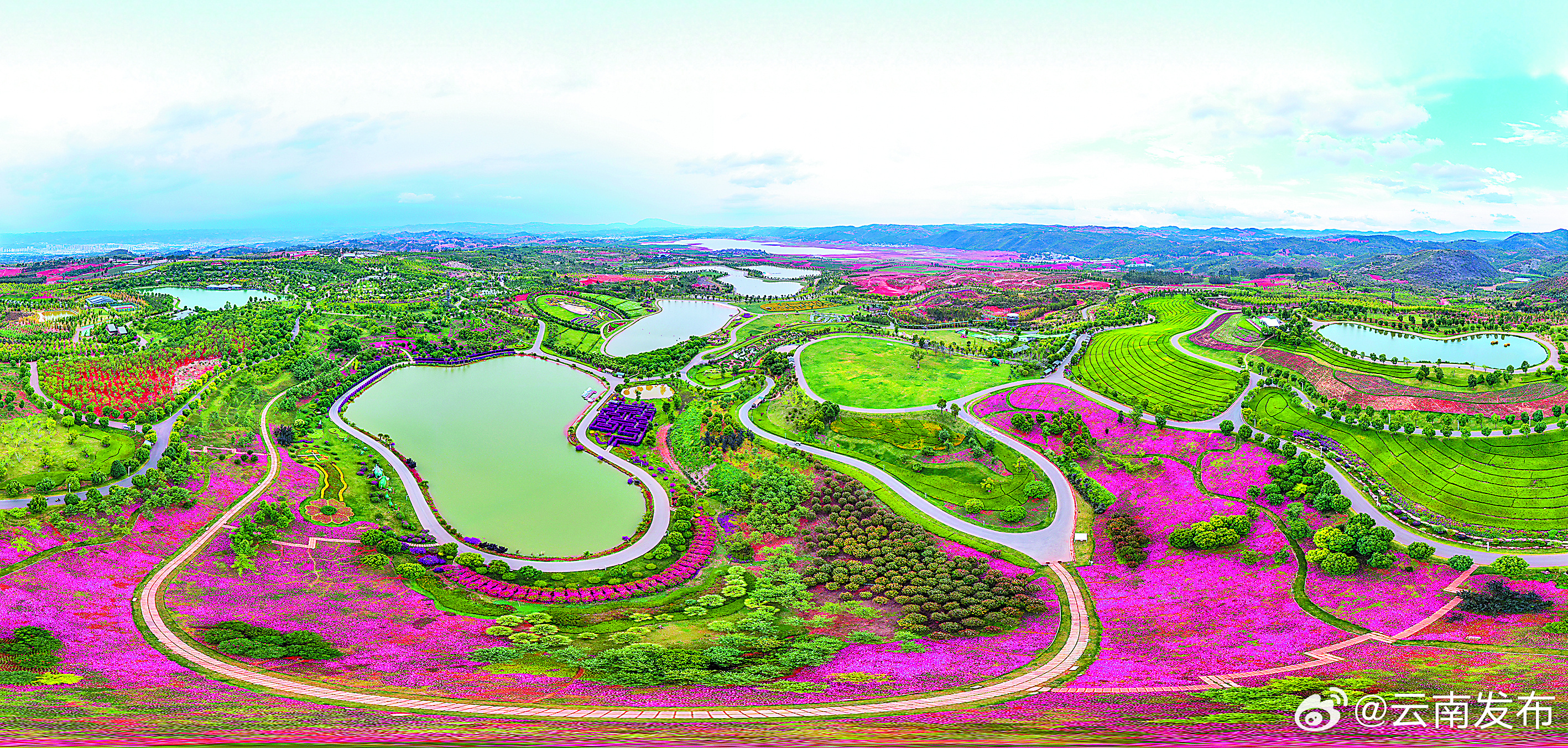 红河太平湖森林公园：荒山变花山美景引客来