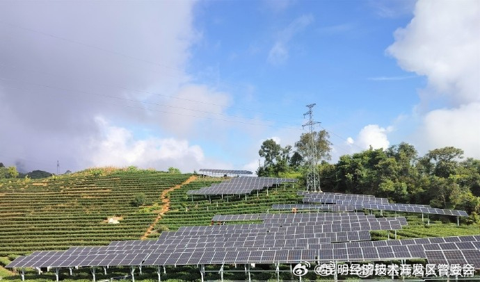 2023年云南省集中式光伏新增并网投产规模位列全国第一