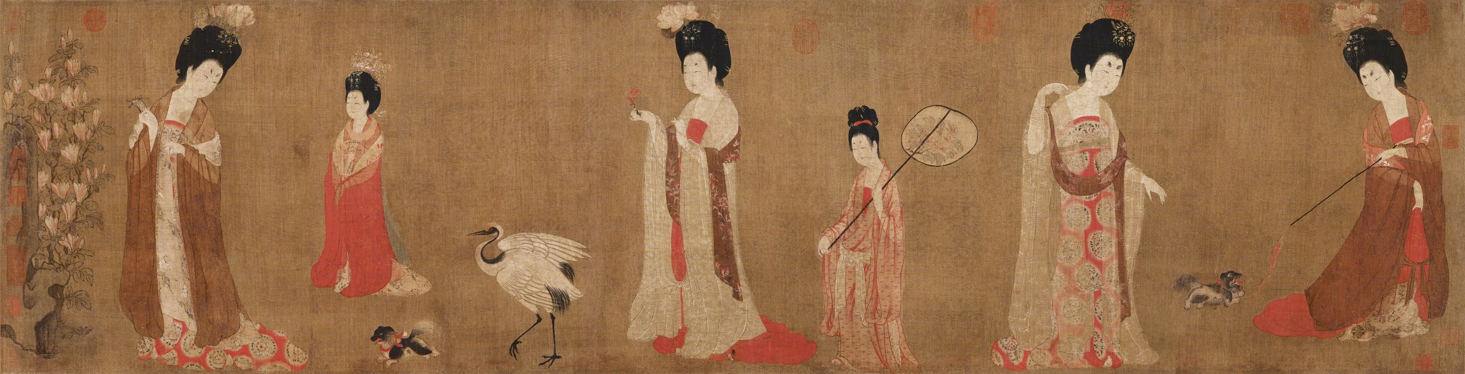 簪花仕女图数字作品限量发行
