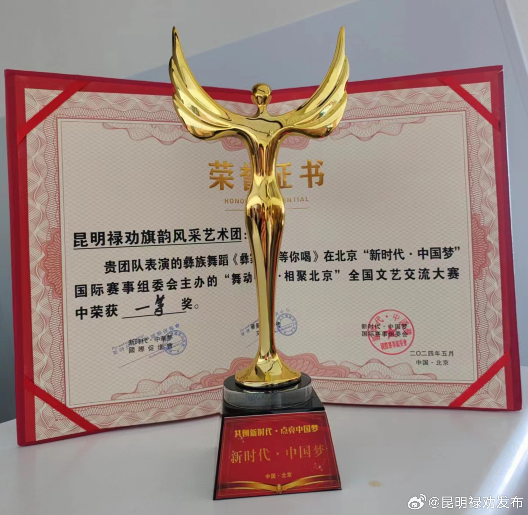 禄劝老年大学喜获“舞动中国·相聚北京”全国文艺交流大赛一等奖