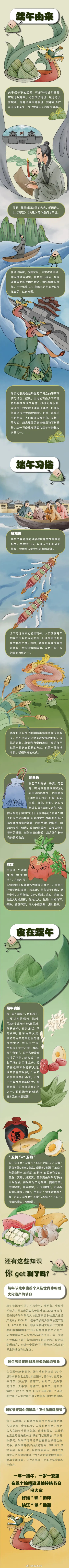 手绘丨与端午节有关的那些事儿~
