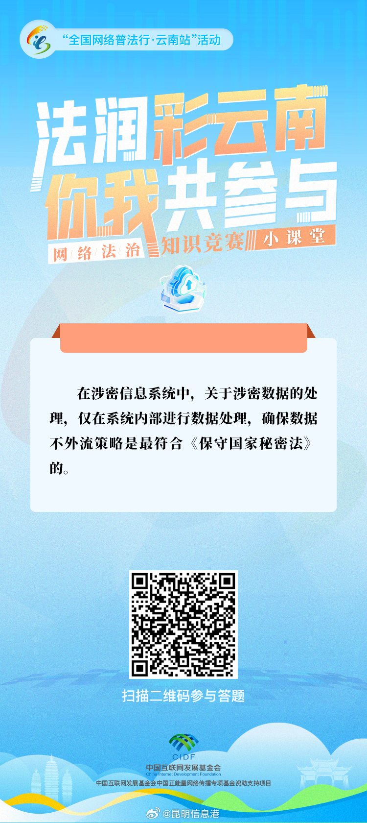 “法润彩云南·你我共参与”网络法治知识竞赛小课堂