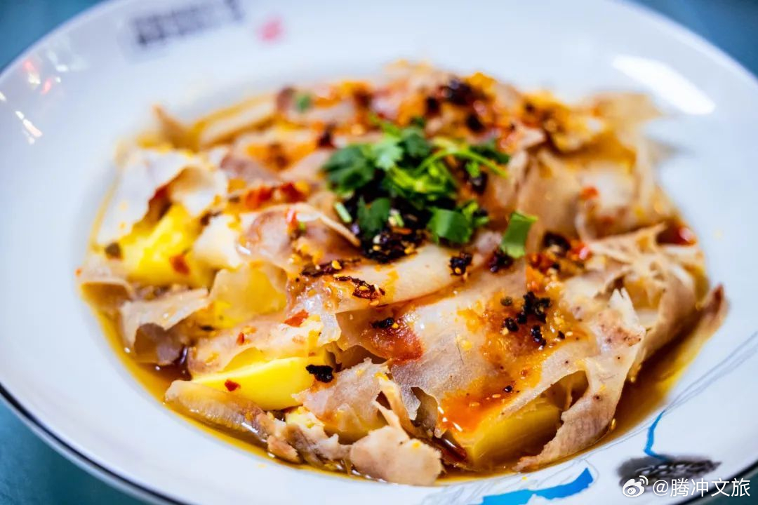 腾冲小吃——大薄片豆粉