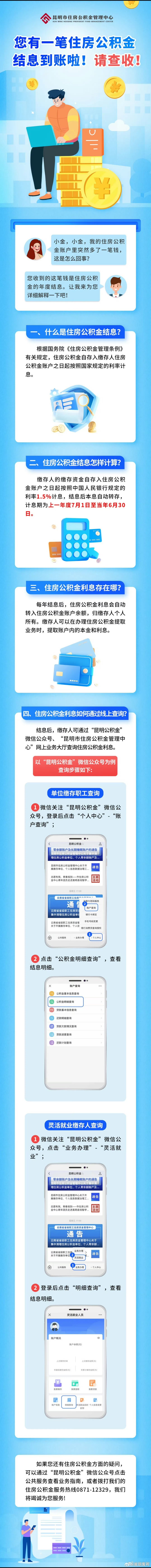 住房公积金年度结息，你收到了多少？