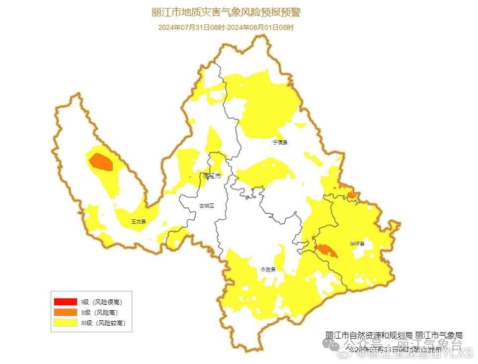 地质灾害气象风险Ⅲ级预警