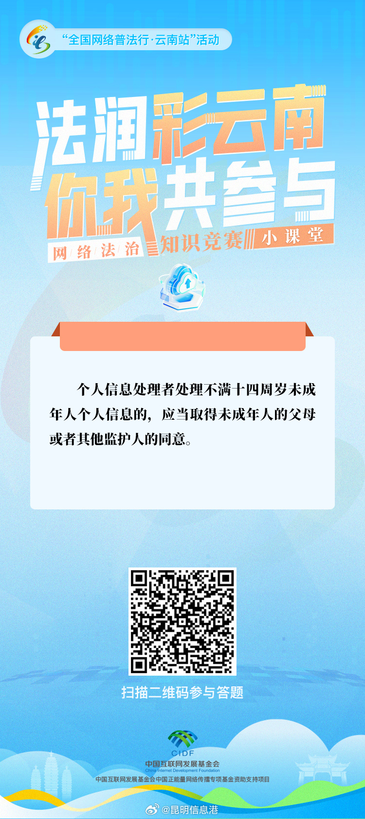 “法润彩云南·你我共参与”网络法治知识竞赛小课堂