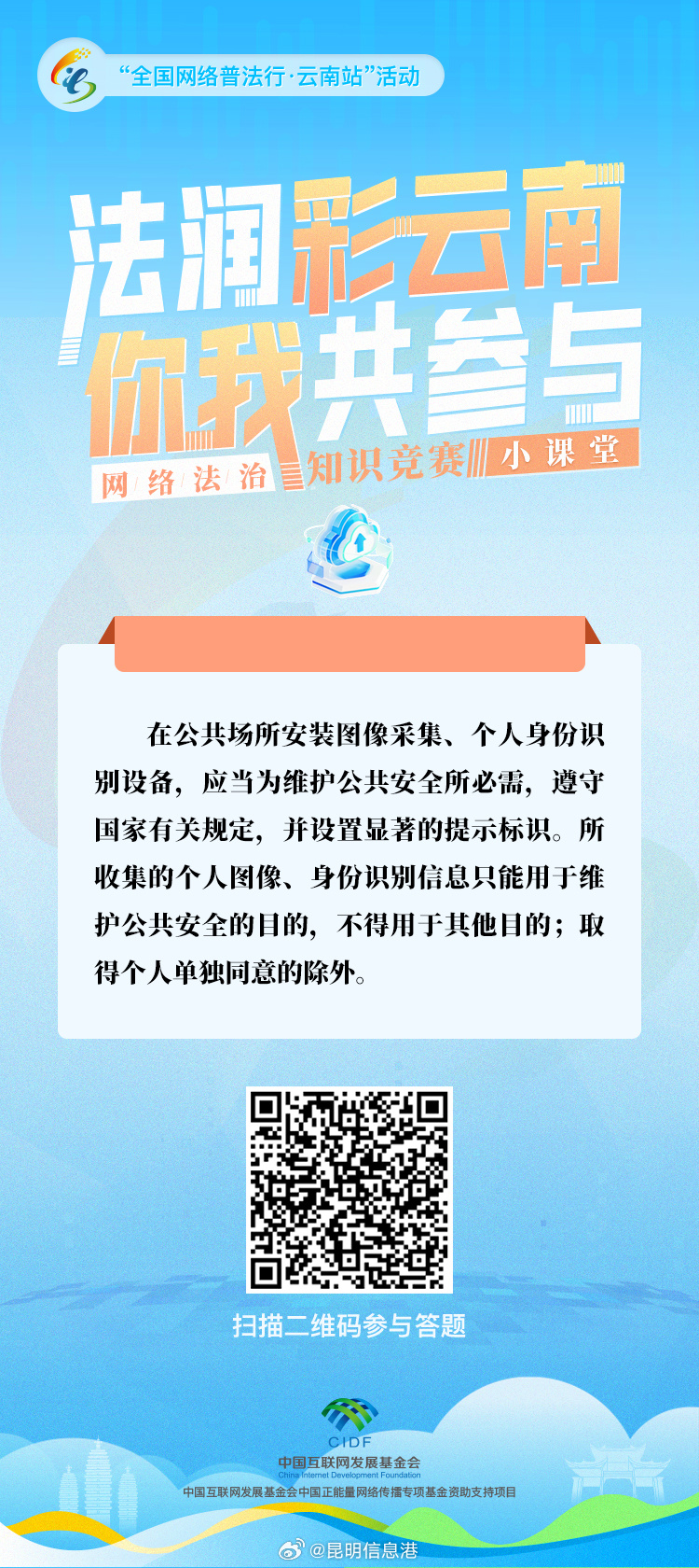 “法润彩云南·你我共参与”网络法治知识竞赛小课堂